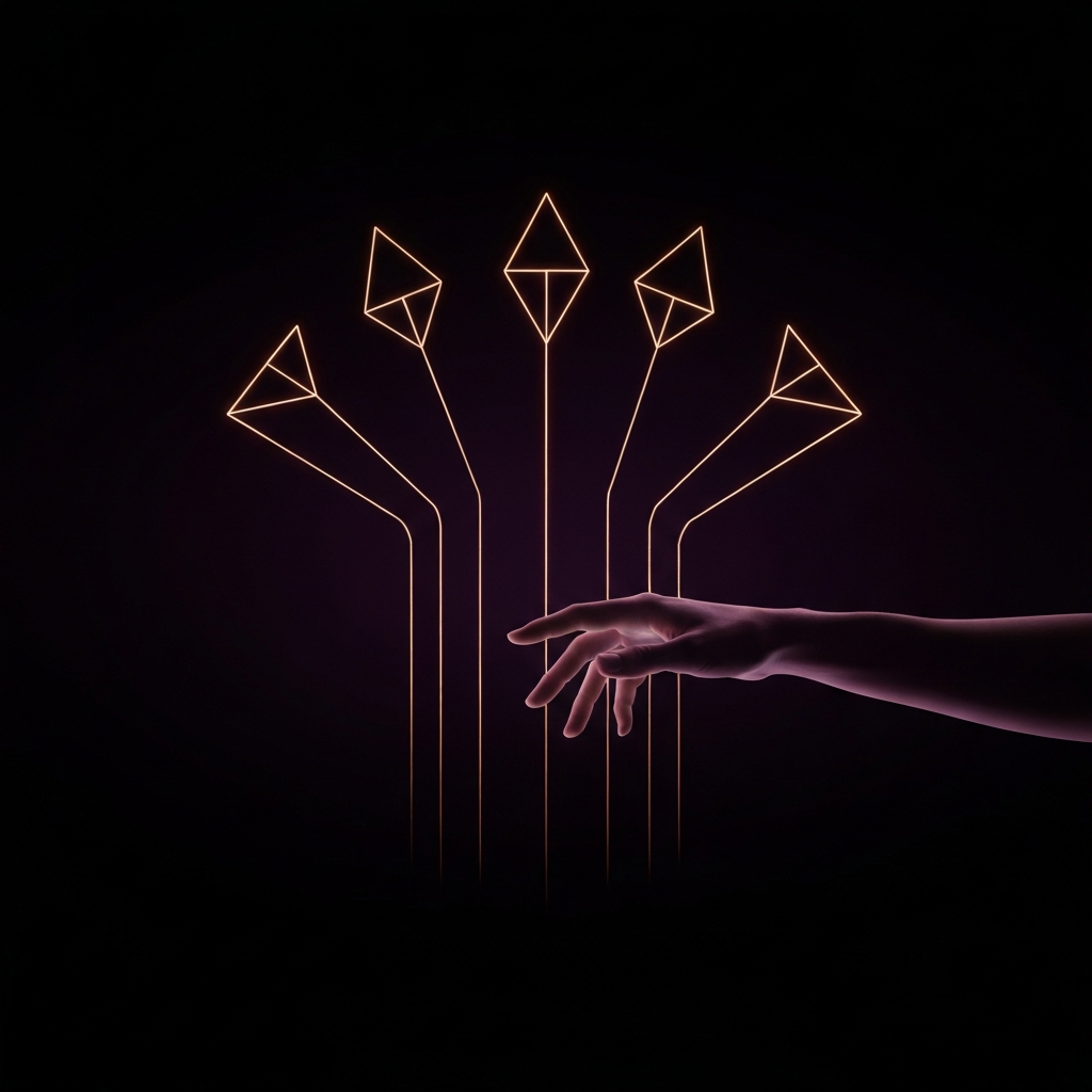 Zespół dynamicznie współpracujący, otoczony pozytywną energią promieniującą od przywódcy.