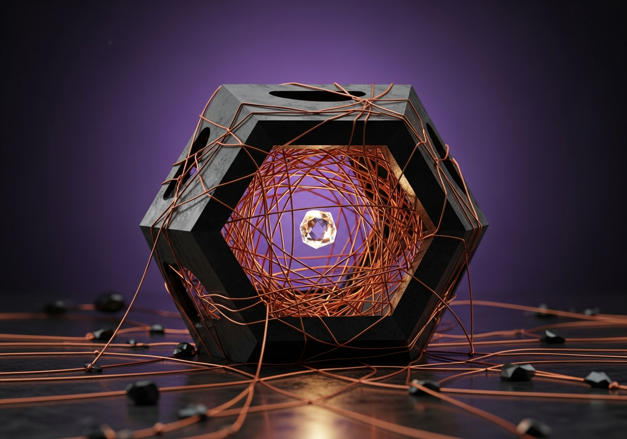 Abstrakcyjna wizualizacja unikalnej ścieżki (wizji) wyginanej przez jednolity prąd rynkowy, co przedstawia problematykę, jaką jest paradoks branżowego echa.