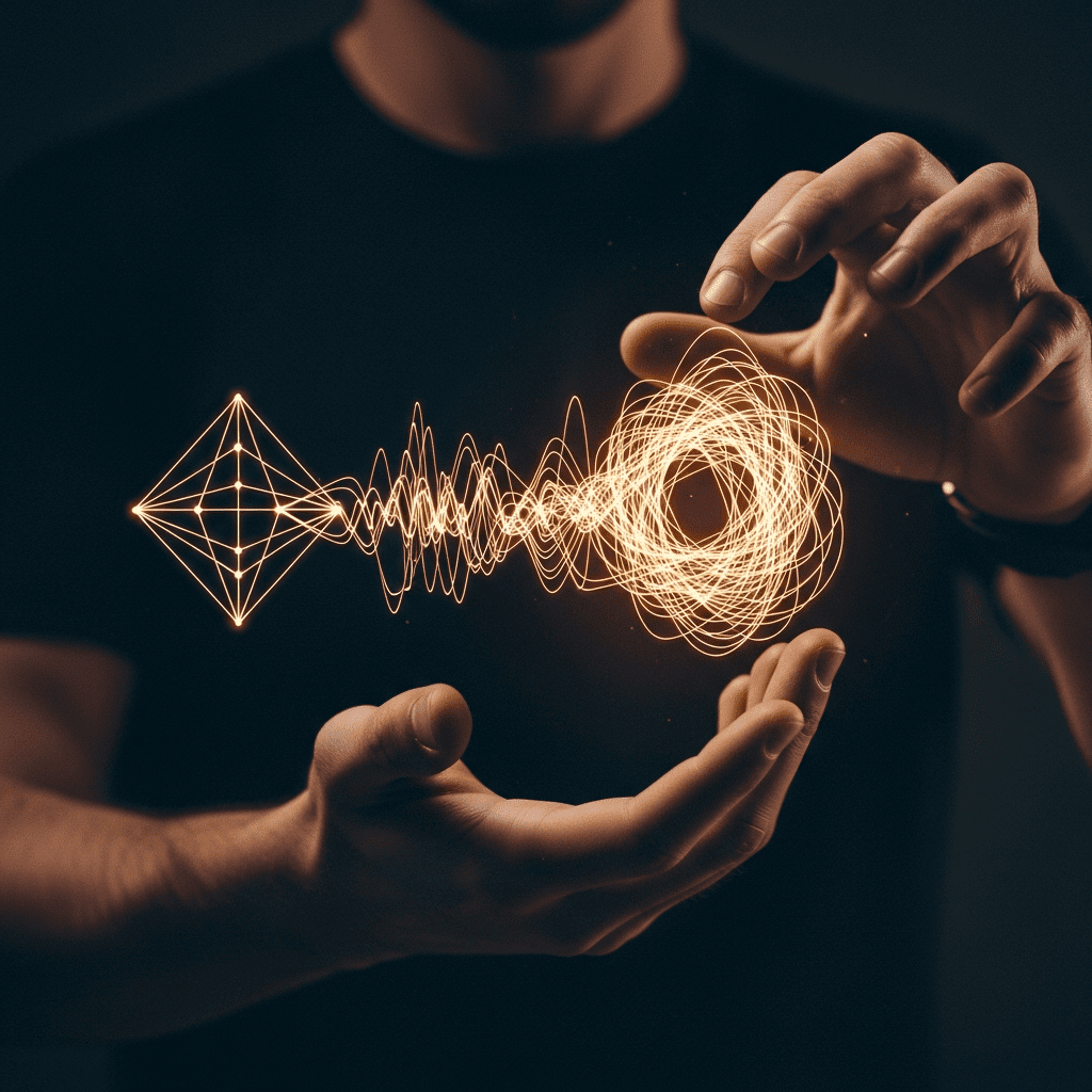 Wykres zasobów i energii, który powoli spada, symbolizując ukrytą erozję projektu.