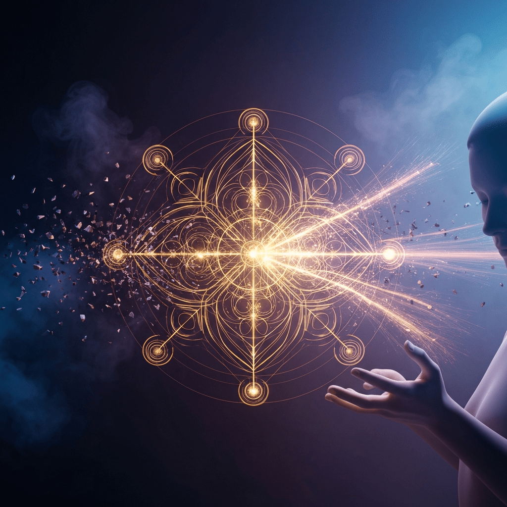 Wykres zasobów i energii, który powoli spada, symbolizując ukrytą erozję projektu.