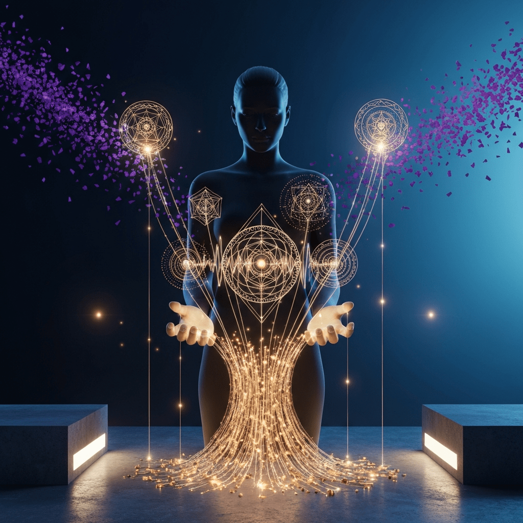 Uśmiechnięta osoba odzyskująca spokój i wewnętrzną klarowność dzięki pracy z systemem nerwowym, osiągając lepszą regulację nerwu błędnego.